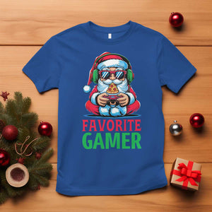 Funny Santa Gamer Christmas T Shirt TS14 Royal Blue Print Your Wear