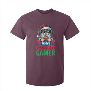 Funny Santa Gamer Christmas T Shirt For Kid TS14 Maroon Print Your Wear