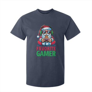 Funny Santa Gamer Christmas T Shirt For Kid TS14 Navy Print Your Wear