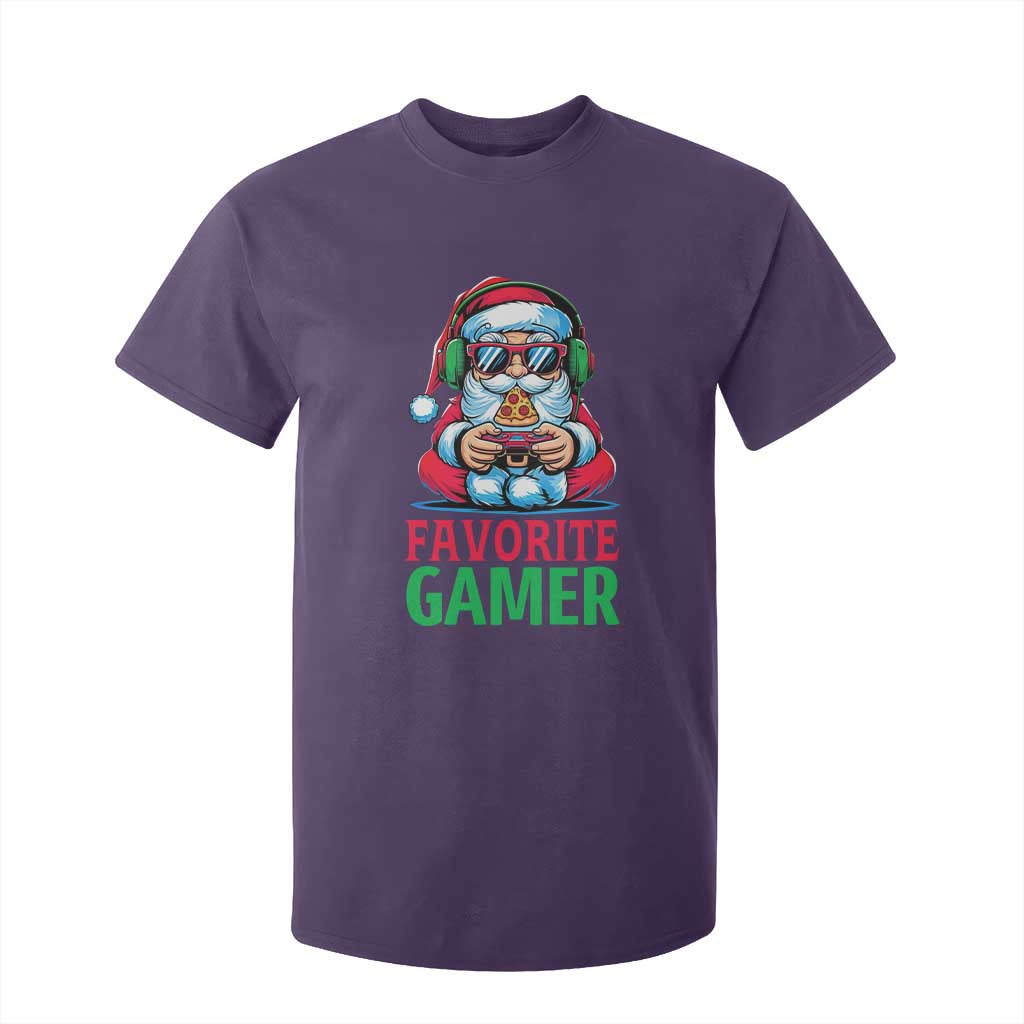 Funny Santa Gamer Christmas T Shirt For Kid TS14 Purple Print Your Wear