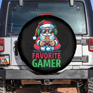 Funny Santa Gamer Christmas Spare Tire Cover TS14 No hole Black Print Your Wear