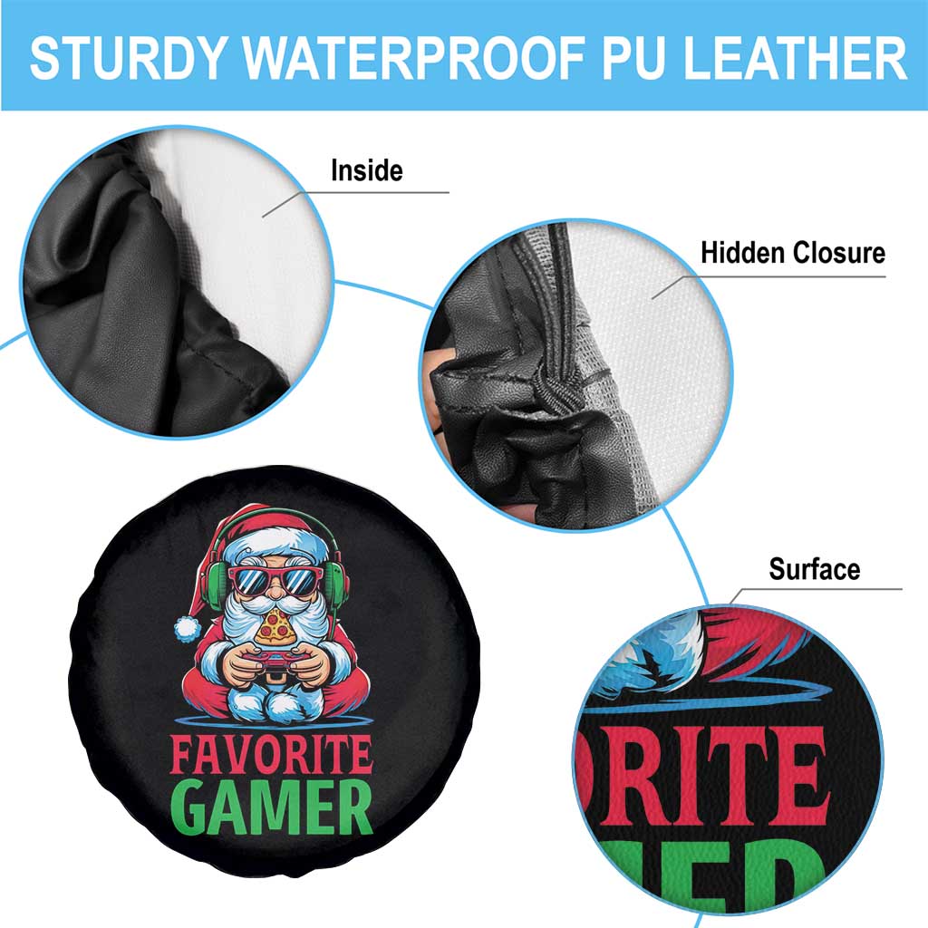 Funny Santa Gamer Christmas Spare Tire Cover TS14 Print Your Wear