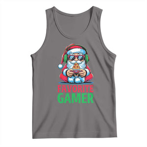 Funny Santa Gamer Christmas Tank Top TS14 Deep Heather Print Your Wear