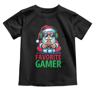 Funny Santa Gamer Christmas Toddler T Shirt TS14 Black Print Your Wear