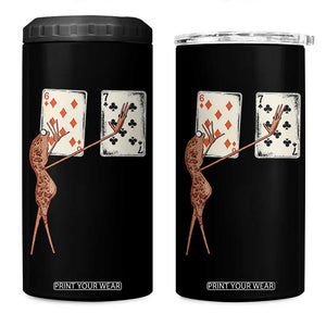 67 Marcus The Worm Poker Game 4 in 1 Can Cooler Tumbler Funny Six Seven Meme Playing Cards TS14 One Size: 16 oz Black Print Your Wear