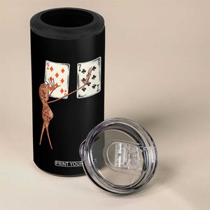 67 Marcus The Worm Poker Game 4 in 1 Can Cooler Tumbler Funny Six Seven Meme Playing Cards TS14 Print Your Wear