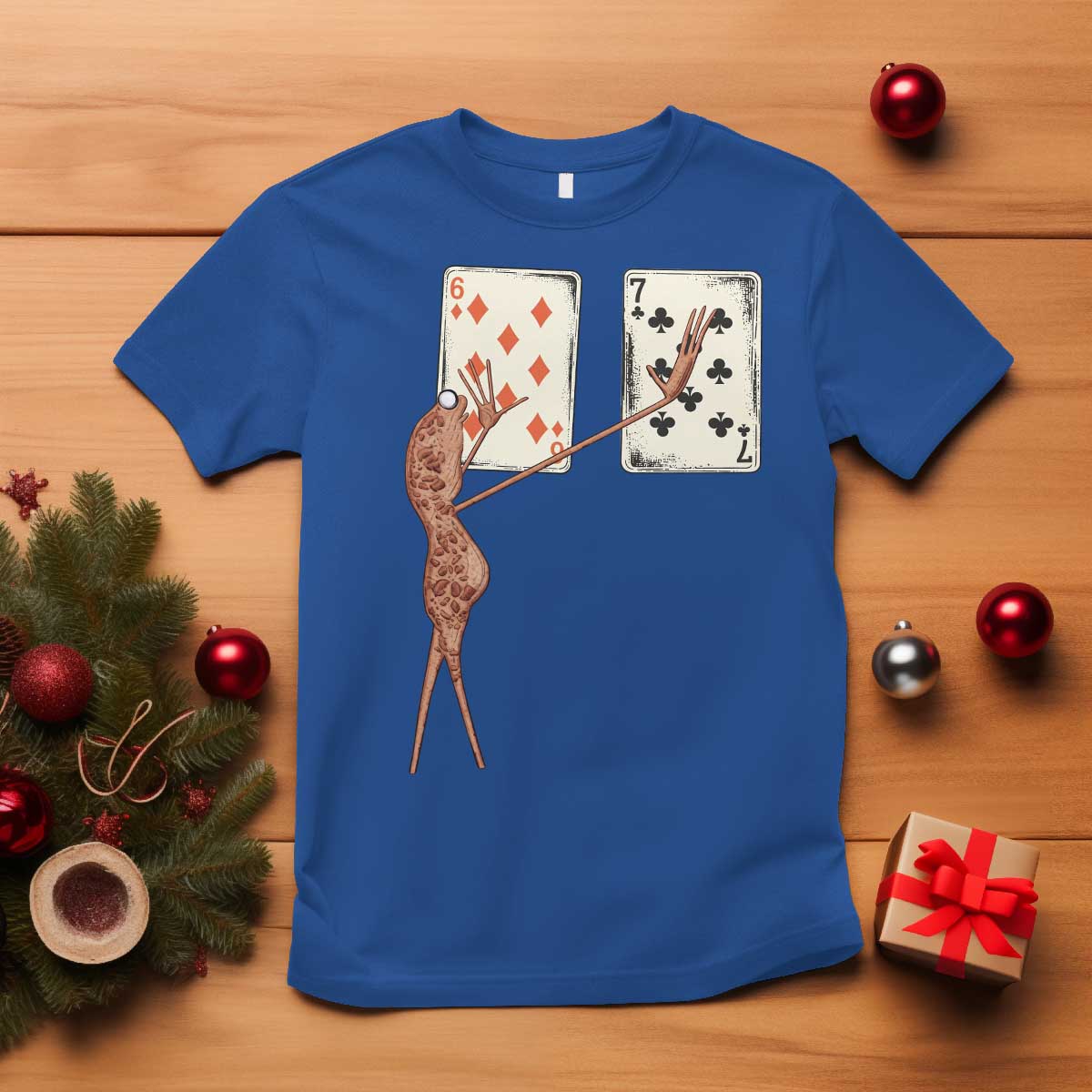 67 Marcus The Worm Poker Game T Shirt Funny Six Seven Meme Playing Cards TS14 Royal Blue Print Your Wear