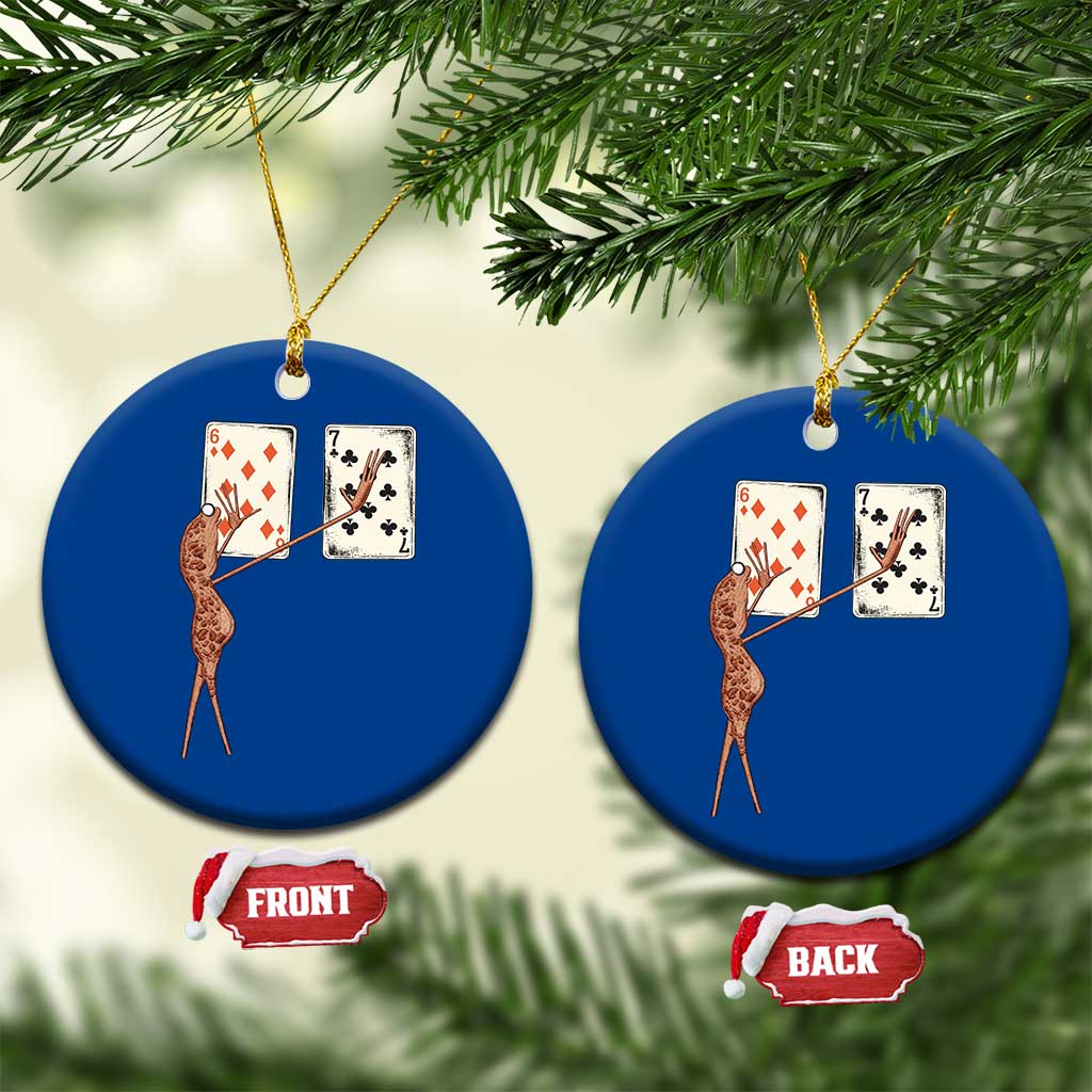 67 Marcus The Worm Poker Game Ceramic Ornament Funny Six Seven Meme Playing Cards TS14 1pc Blue Print Your Wear