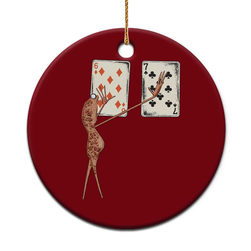 67 Marcus The Worm Poker Game Ceramic Ornament Funny Six Seven Meme Playing Cards TS14 1pc Red Print Your Wear