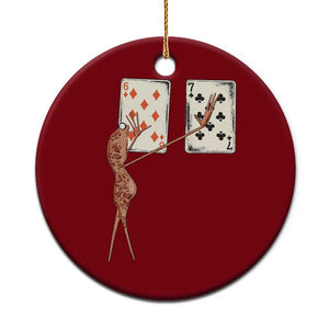 67 Marcus The Worm Poker Game Ceramic Ornament Funny Six Seven Meme Playing Cards TS14 1pc Red Print Your Wear