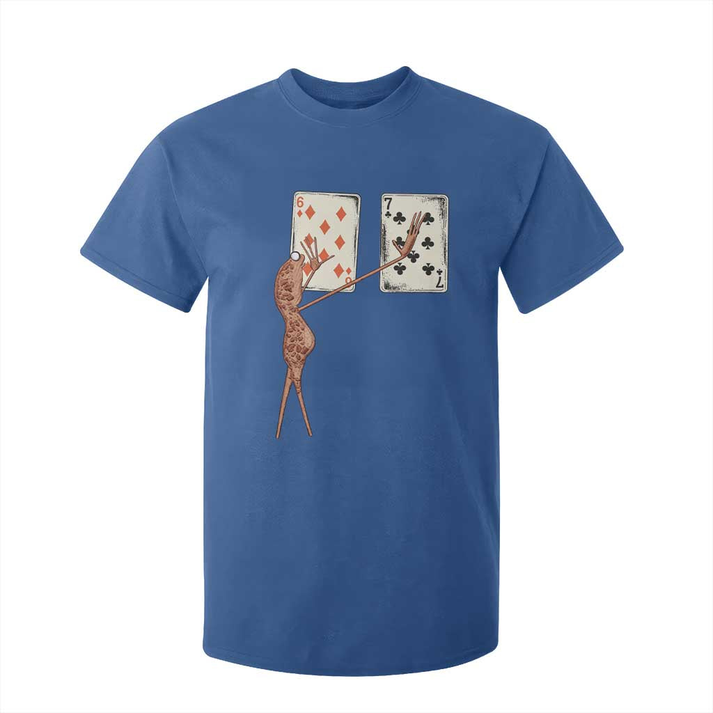 67 Marcus The Worm Poker Game T Shirt For Kid Funny Six Seven Meme Playing Cards TS14 Royal Blue Print Your Wear