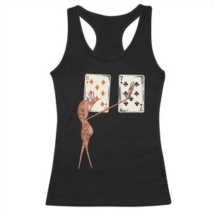 67 Marcus The Worm Poker Game Racerback Tank Top Funny Six Seven Meme Playing Cards TS14 Black Print Your Wear