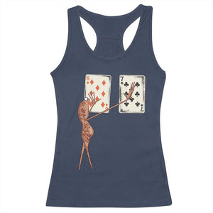 67 Marcus The Worm Poker Game Racerback Tank Top Funny Six Seven Meme Playing Cards TS14 Navy Print Your Wear