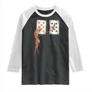 67 Marcus The Worm Poker Game Raglan Shirt Funny Six Seven Meme Playing Cards TS14 Black White Print Your Wear