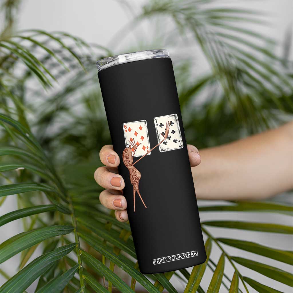 67 Marcus The Worm Poker Game Skinny Tumbler Funny Six Seven Meme Playing Cards TS14 Print Your Wear
