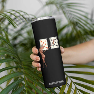 67 Marcus The Worm Poker Game Skinny Tumbler Funny Six Seven Meme Playing Cards TS14 Print Your Wear