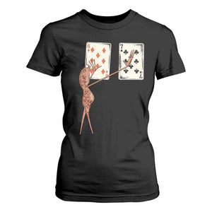 67 Marcus The Worm Poker Game T Shirt For Women Funny Six Seven Meme Playing Cards TS14 Black Print Your Wear