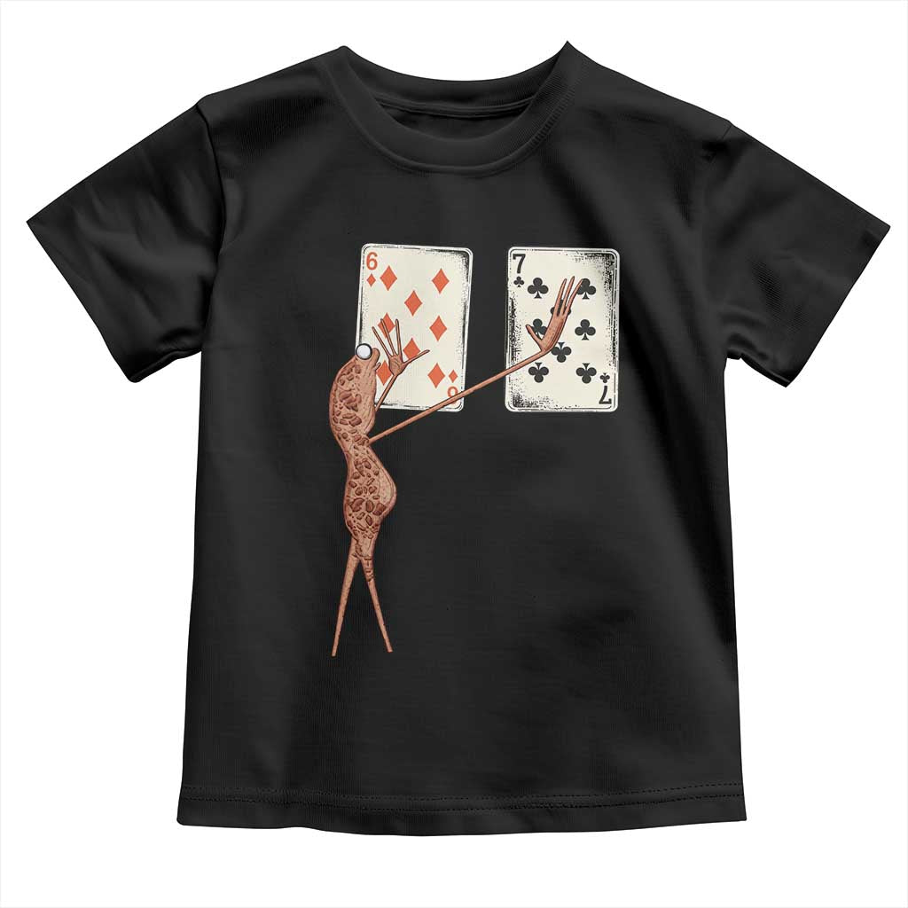67 Marcus The Worm Poker Game Toddler T Shirt Funny Six Seven Meme Playing Cards TS14 Black Print Your Wear