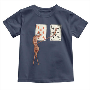 67 Marcus The Worm Poker Game Toddler T Shirt Funny Six Seven Meme Playing Cards TS14 Navy Print Your Wear