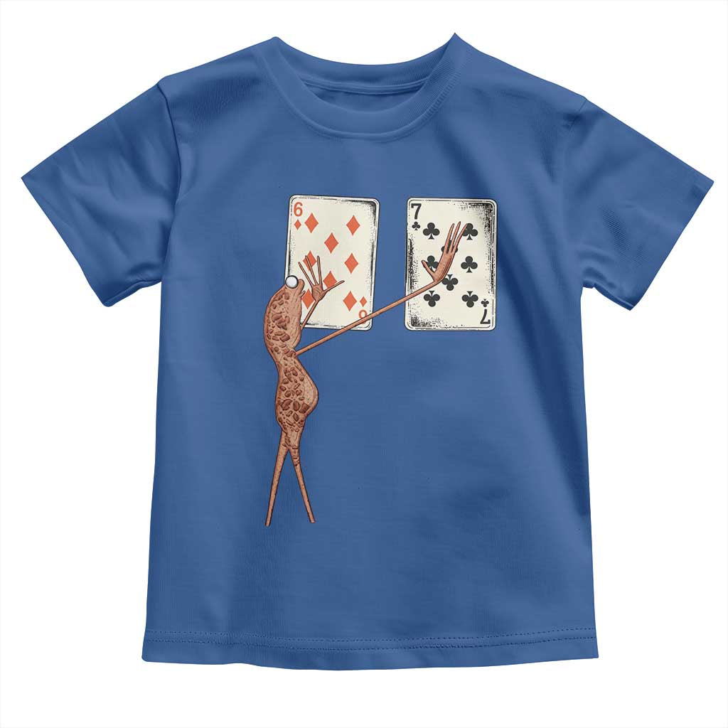 67 Marcus The Worm Poker Game Toddler T Shirt Funny Six Seven Meme Playing Cards TS14 Royal Blue Print Your Wear