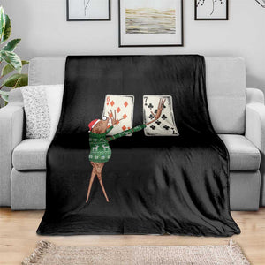 67 Marcus The Worm Poker Game Christmas Throw Blanket Funny Six Seven Meme Playing Cards Holiday Vibe TS14 Print Your Wear