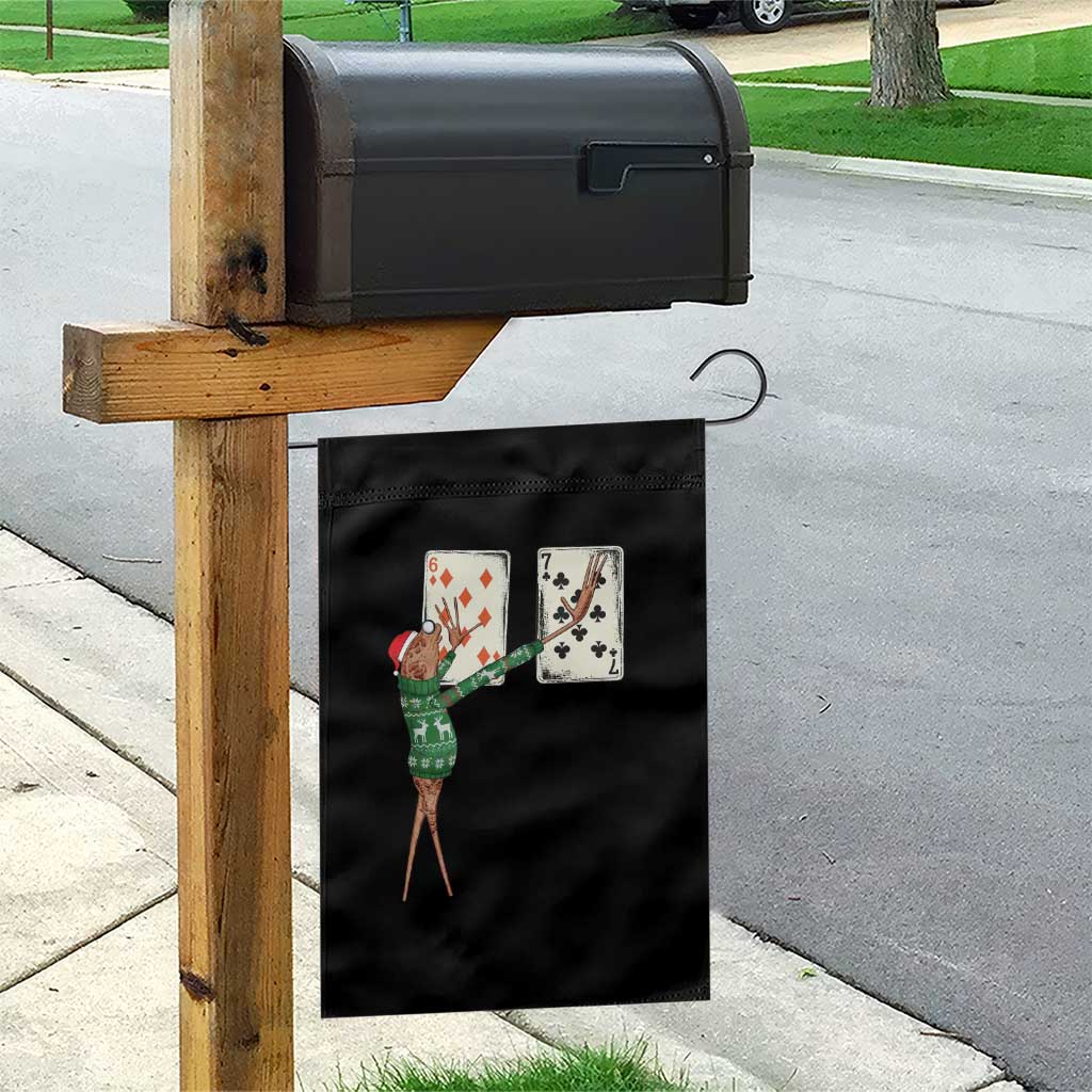 67 Marcus The Worm Poker Game Christmas Garden Flag Funny Six Seven Meme Playing Cards Holiday Vibe TS14 Print Your Wear