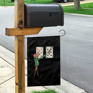 67 Marcus The Worm Poker Game Christmas Garden Flag Funny Six Seven Meme Playing Cards Holiday Vibe TS14 Print Your Wear