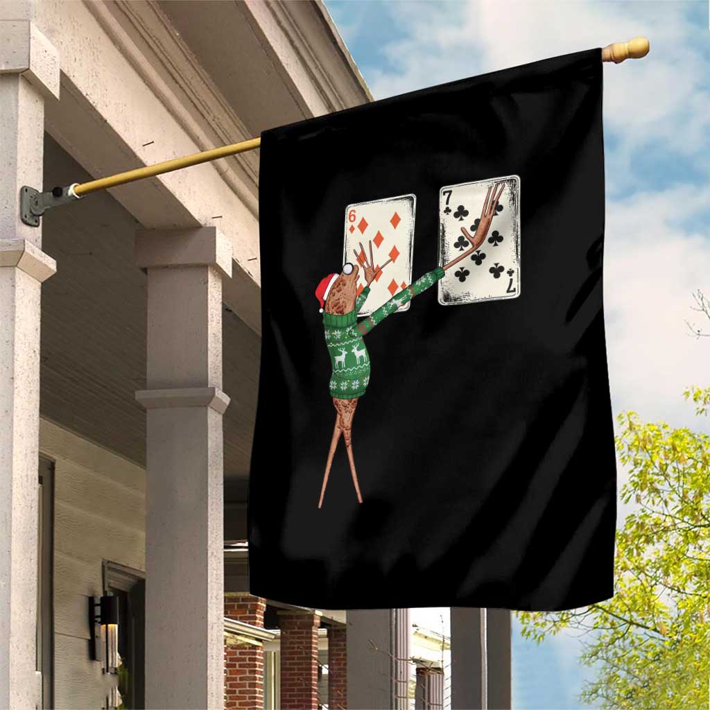 67 Marcus The Worm Poker Game Christmas Garden Flag Funny Six Seven Meme Playing Cards Holiday Vibe TS14 Print Your Wear