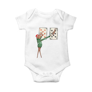 67 Marcus The Worm Poker Game Christmas Baby Onesie Funny Six Seven Meme Playing Cards Holiday Vibe TS14 White Print Your Wear