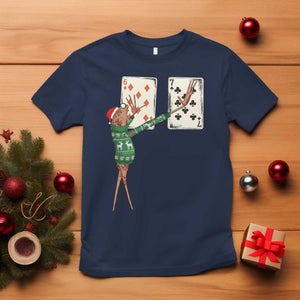 67 Marcus The Worm Poker Game Christmas T Shirt Funny Six Seven Meme Playing Cards Holiday Vibe TS14 Navy Print Your Wear