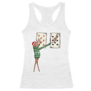 67 Marcus The Worm Poker Game Christmas Racerback Tank Top Funny Six Seven Meme Playing Cards Holiday Vibe TS14 White Print Your Wear