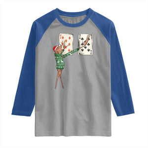 67 Marcus The Worm Poker Game Christmas Raglan Shirt Funny Six Seven Meme Playing Cards Holiday Vibe TS14 Sport Gray Royal Print Your Wear