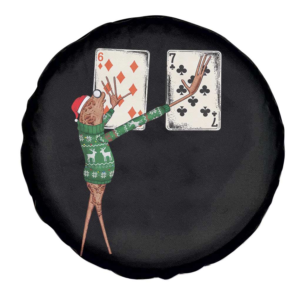 67 Marcus The Worm Poker Game Christmas Spare Tire Cover Funny Six Seven Meme Playing Cards Holiday Vibe TS14 Print Your Wear