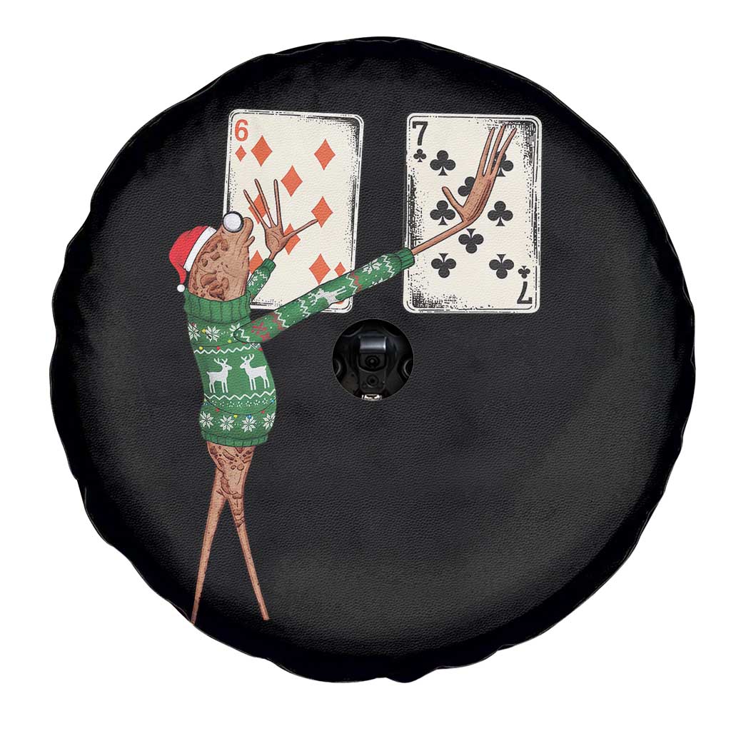 67 Marcus The Worm Poker Game Christmas Spare Tire Cover Funny Six Seven Meme Playing Cards Holiday Vibe TS14 Print Your Wear