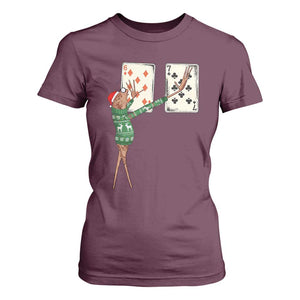 67 Marcus The Worm Poker Game Christmas T Shirt For Women Funny Six Seven Meme Playing Cards Holiday Vibe TS14 Maroon Print Your Wear