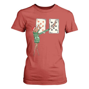 67 Marcus The Worm Poker Game Christmas T Shirt For Women Funny Six Seven Meme Playing Cards Holiday Vibe TS14 Red Print Your Wear