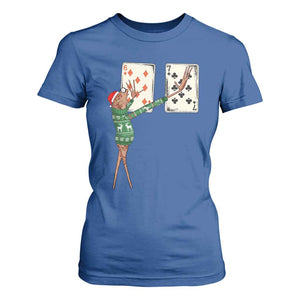67 Marcus The Worm Poker Game Christmas T Shirt For Women Funny Six Seven Meme Playing Cards Holiday Vibe TS14 Royal Blue Print Your Wear