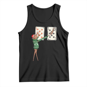 67 Marcus The Worm Poker Game Christmas Tank Top Funny Six Seven Meme Playing Cards Holiday Vibe TS14 Black Print Your Wear