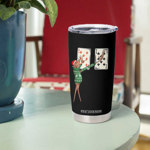 67 Marcus The Worm Poker Game Christmas Tumbler Cup Funny Six Seven Meme Playing Cards Holiday Vibe TS14 Print Your Wear