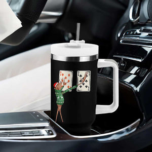 67 Marcus The Worm Poker Game Christmas Tumbler With Handle Funny Six Seven Meme Playing Cards Holiday Vibe TS14 Print Your Wear
