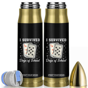 I Survived 67 Days Of School Bullet Tumbler Playing Cards Meme TS14 Black Print Your Wear