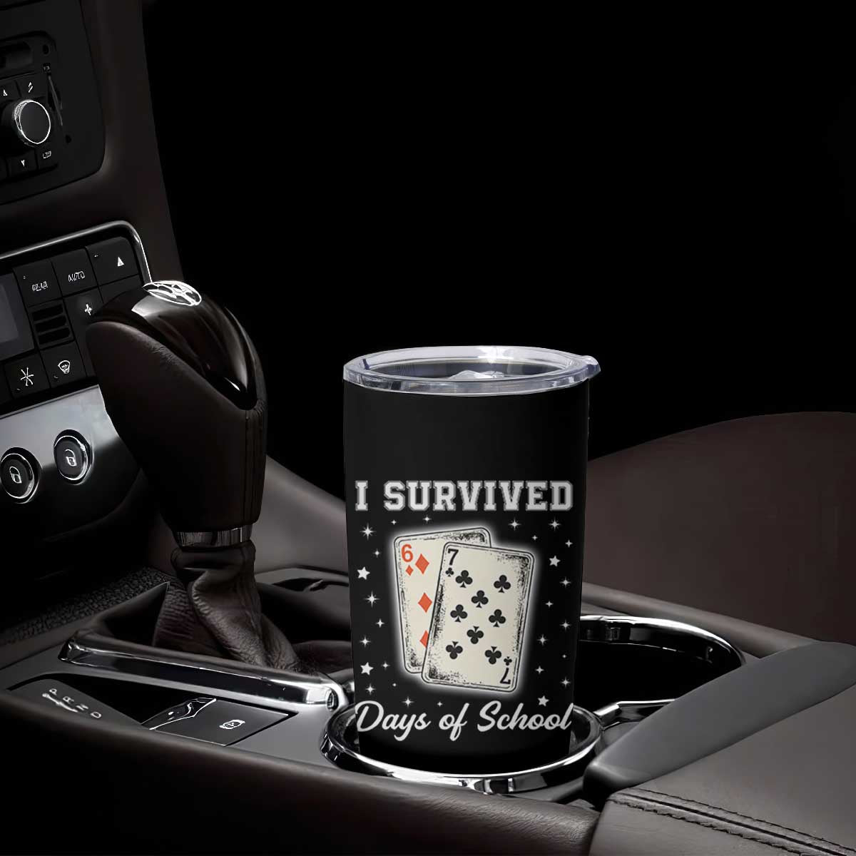I Survived 67 Days Of School Tumbler Cup Playing Cards Meme TS14 Print Your Wear