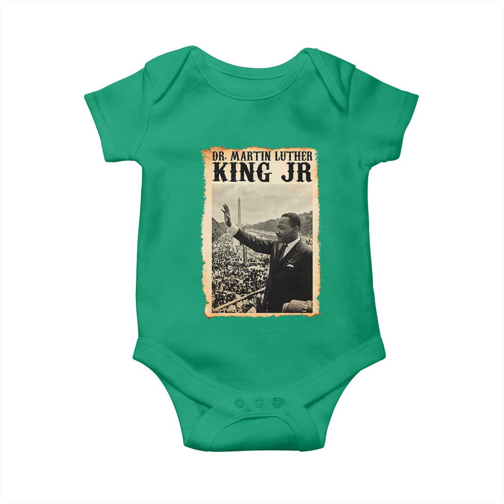 Martin Luther King Jr MLK Day Baby Onesie TS14 Irish Green Print Your Wear