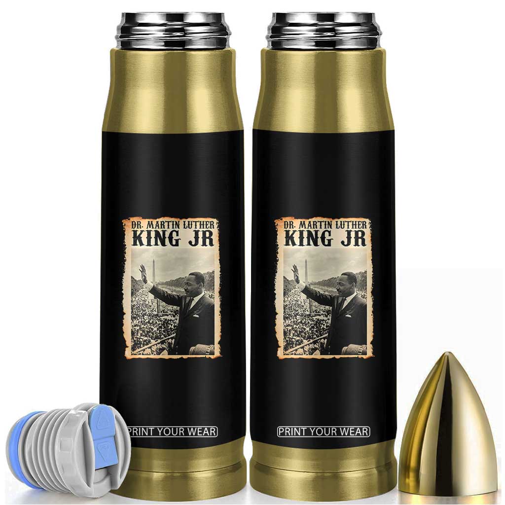 Martin Luther King Jr MLK Day Bullet Tumbler TS14 Black Print Your Wear