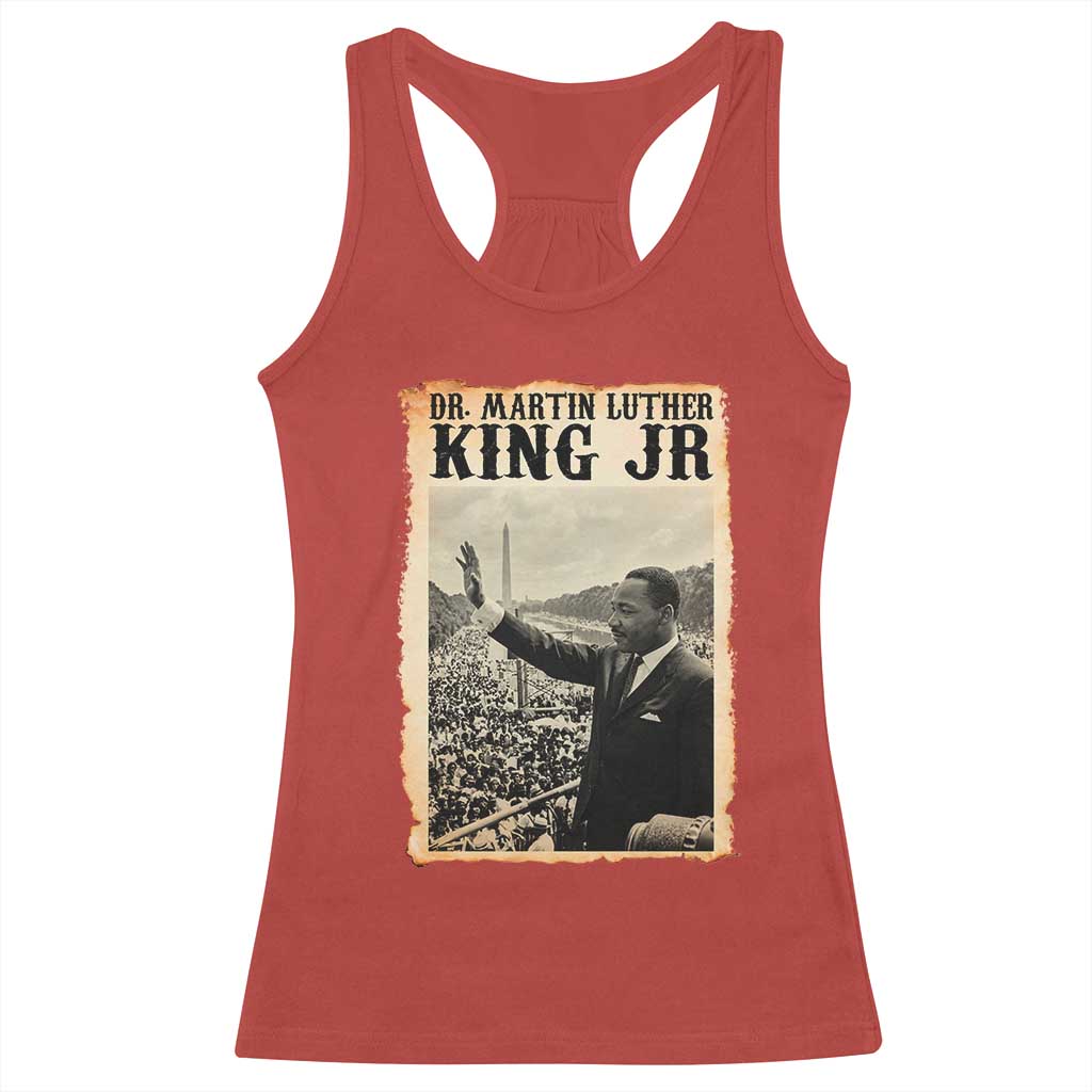 Martin Luther King Jr MLK Day Racerback Tank Top TS14 Red Print Your Wear