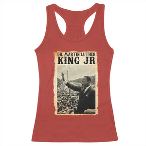 Martin Luther King Jr MLK Day Racerback Tank Top TS14 Red Print Your Wear