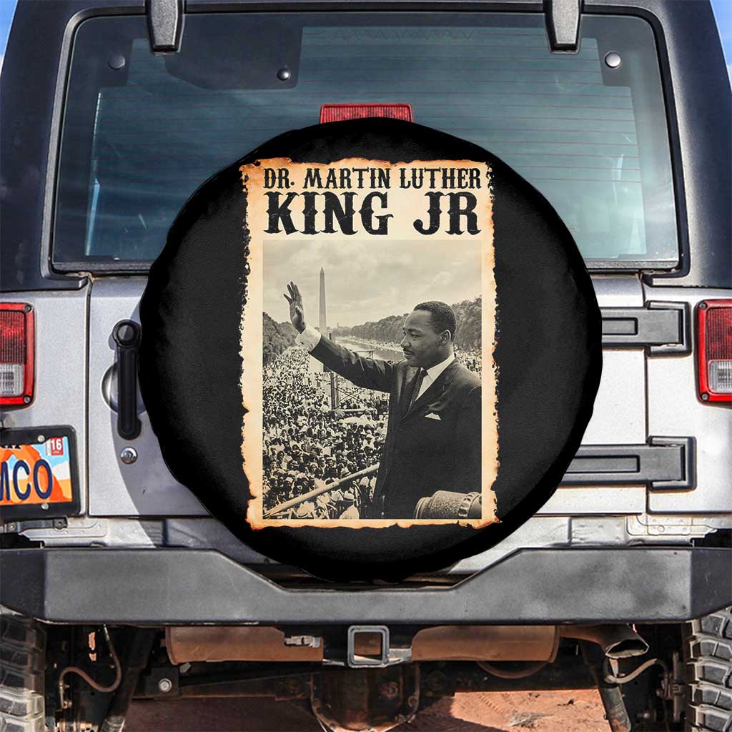 Martin Luther King Jr MLK Day Spare Tire Cover TS14 No hole Black Print Your Wear
