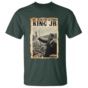 Martin Luther King Jr MLK Day T Shirt TS14 Dark Forest Green Print Your Wear