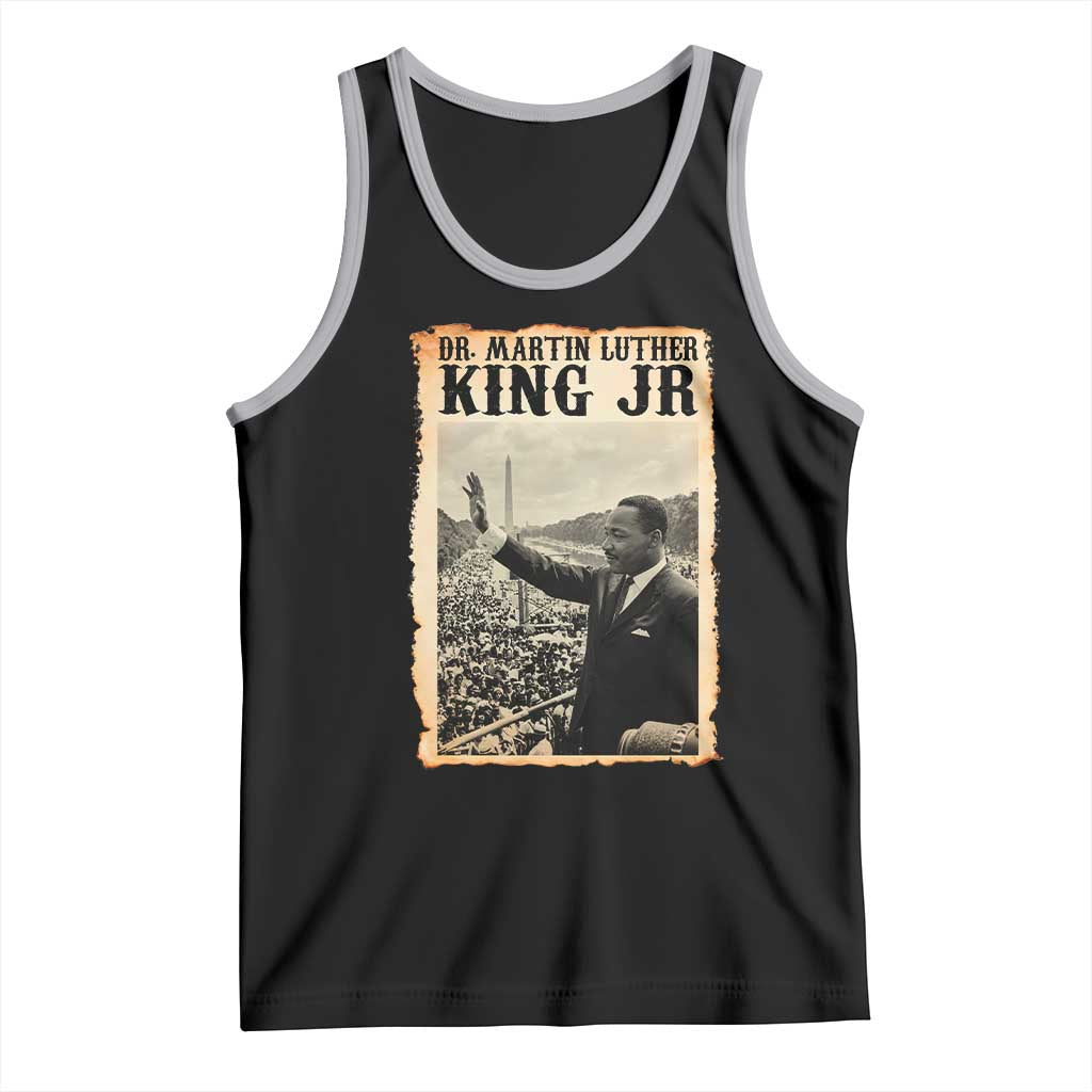 Martin Luther King Jr MLK Day Tank Top TS14 Black Athletic Heather Print Your Wear