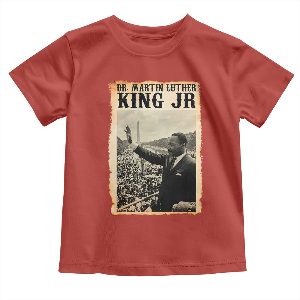 Martin Luther King Jr MLK Day Toddler T Shirt TS14 Red Print Your Wear